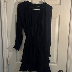 Chic Black Long Sleeve Dress